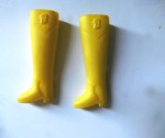 barbie yellow boots view